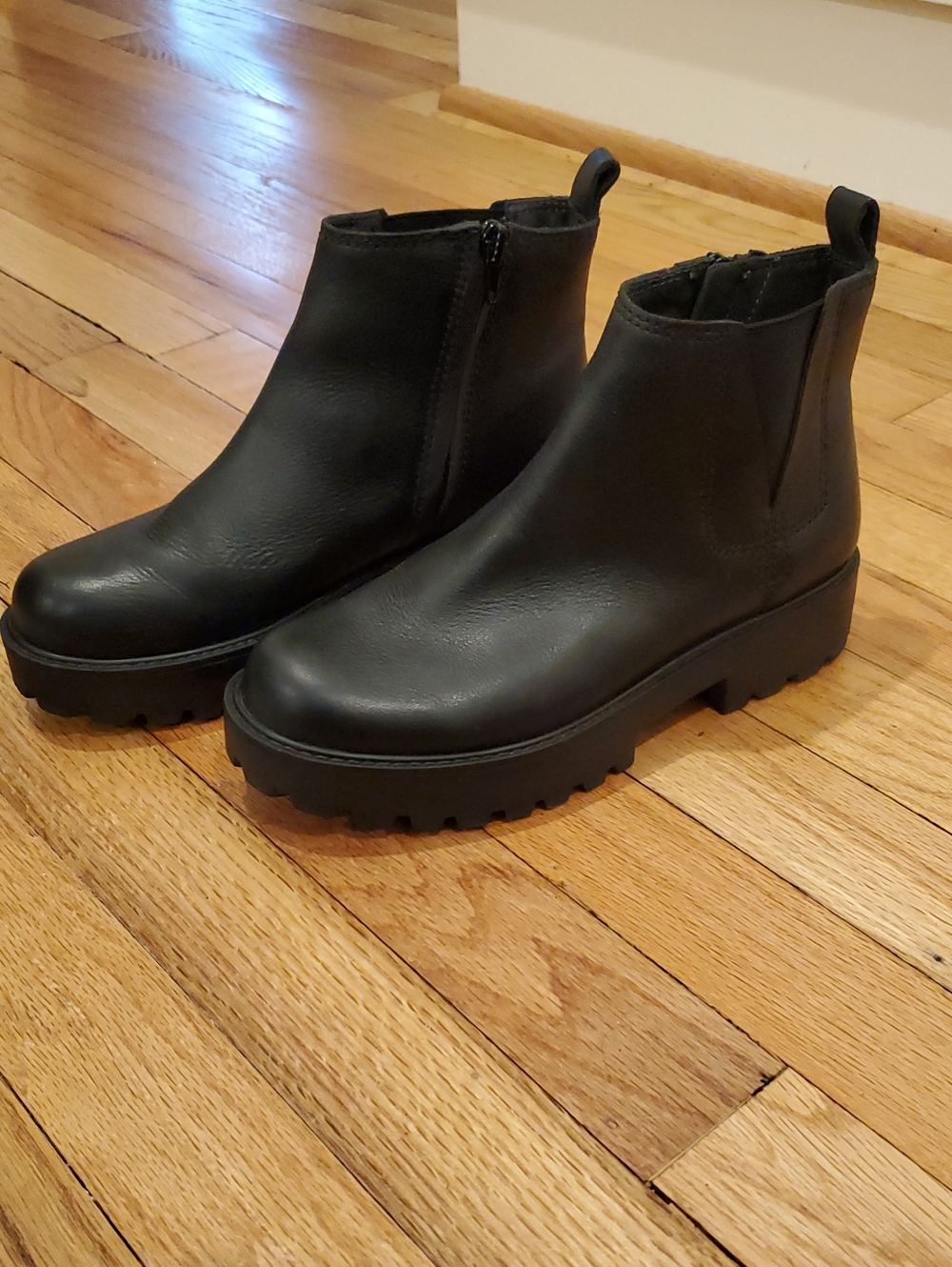 Zodiac Black Combat Moto Boots